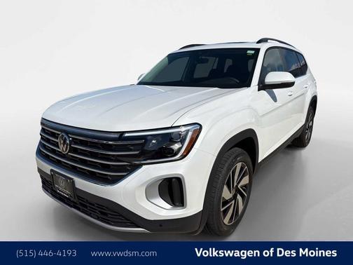 Opal White Pearl 2026 Volkswagen Atlas 2.0T SE w/Technology 4MOTION