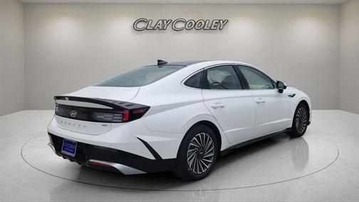 Serenity White 2025 Hyundai SONATA Hybrid Limited