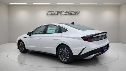 Serenity White 2025 Hyundai SONATA Hybrid Limited