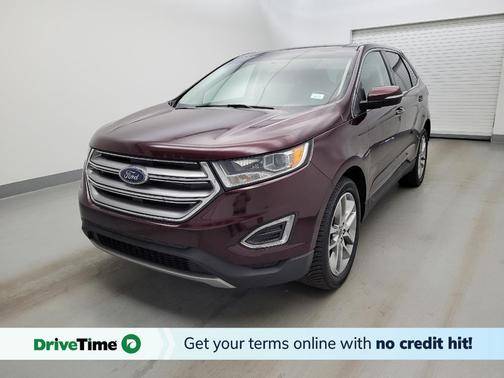 Red 2018 Ford Edge Titanium