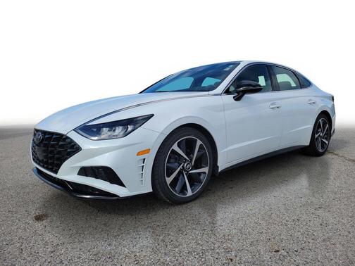 Quartz White 2021 Hyundai SONATA SEL Plus