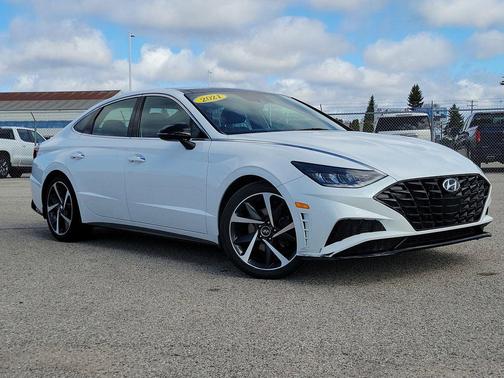 Quartz White 2021 Hyundai SONATA SEL Plus
