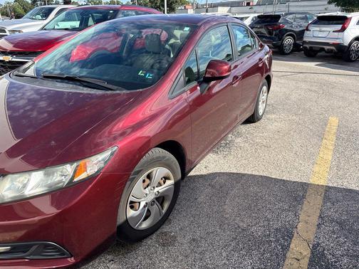 Crimson Pearl 2013 Honda Civic LX