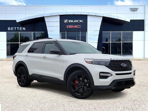 Star White Metallic Tri-Coat 2023 Ford Explorer ST