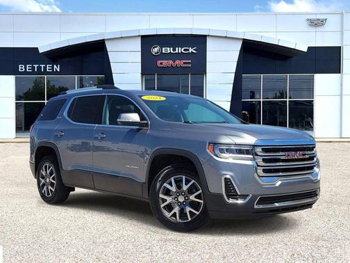 Satin Steel Metallic 2021 GMC Acadia AWD SLE