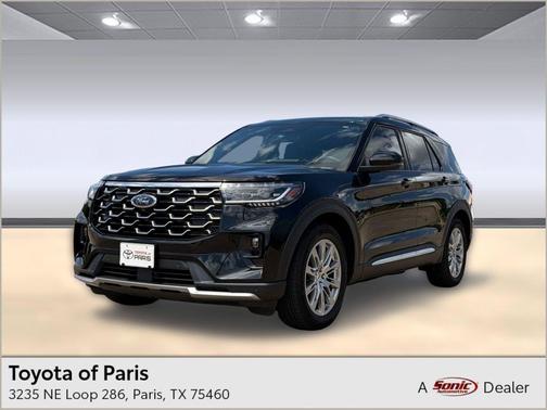 Agate Black Metallic 2025 Ford Explorer Platinum
