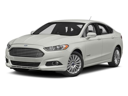 White 2014 Ford Fusion Hybrid Titanium