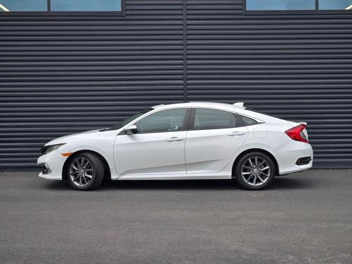 Platinum White Pearl 2019 Honda Civic EX-L
