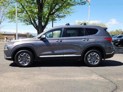 Portofino Gray 2021 Hyundai SANTA FE HEV Blue