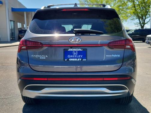 Portofino Gray 2021 Hyundai SANTA FE HEV Blue