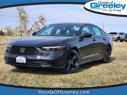 Crystal Black Pearl 2026 Honda Accord Hybrid Sport-L