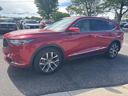 Red 2024 Acura MDX Technology