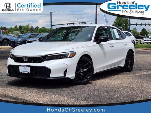 Platinum White Pearl 2026 Honda Civic Sport