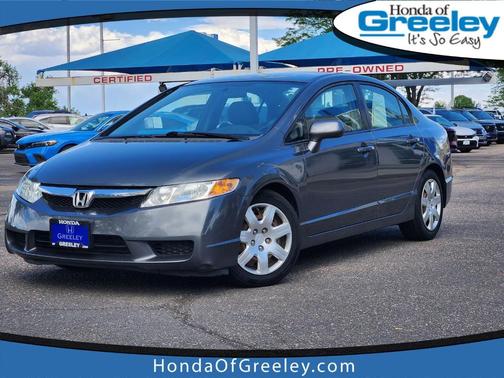 Gray 2010 Honda Civic LX