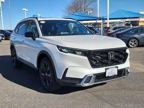 Platinum White Pearl 2026 Honda CR-V Hybrid Sport Touring