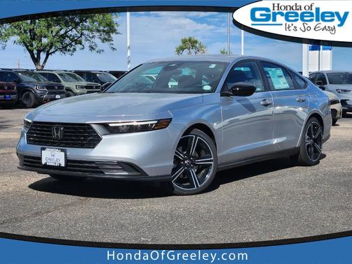Solar Silver Metallic 2026 Honda Accord Hybrid Sport