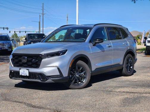 Solar Silver Metallic 2025 Honda CR-V Hybrid Sport-L