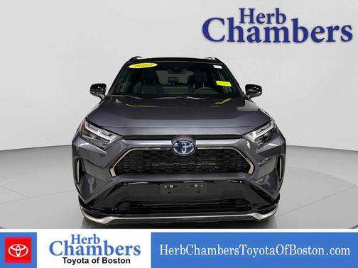 Silver Sky Metallic/Midnight Black Metallic 2023 Toyota RAV4 Prime XSE