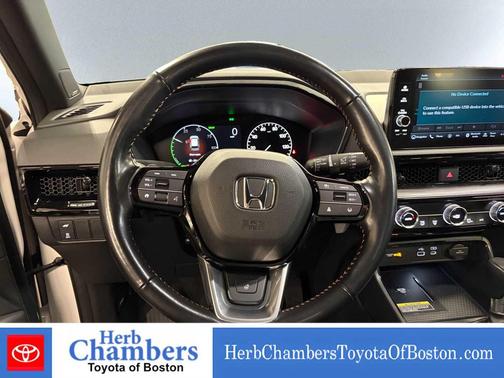 Platinum White Pearl 2025 Honda CR-V Hybrid Sport Touring AWD