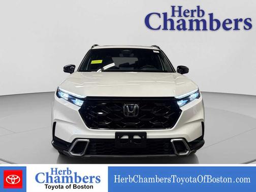 Platinum White Pearl 2025 Honda CR-V Hybrid Sport Touring AWD
