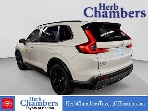 Platinum White Pearl 2025 Honda CR-V Hybrid Sport Touring AWD