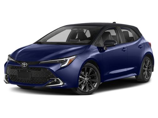 Blue Crush Metallic/Midnight Black Metallic 2023 Toyota Corolla XSE