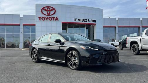 Midnight Black Metallic 2025 Toyota Camry XSE