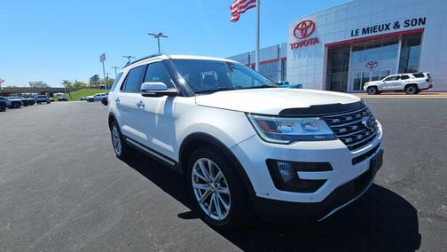 White Platinum Clearcoat Metallic 2016 Ford Explorer Limited