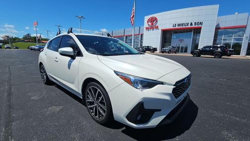 Crystal White Pearl 2024 Subaru Impreza Sport
