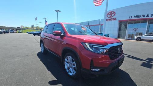 Red 2025 Honda Passport AWD EX-L