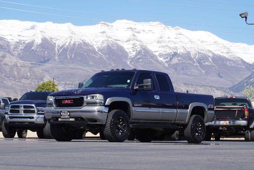 Indigo Blue Metallic 2000 GMC Sierra 2500 SLT H/D Extended Cab