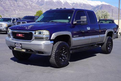 Indigo Blue Metallic 2000 GMC Sierra 2500 SLT H/D Extended Cab
