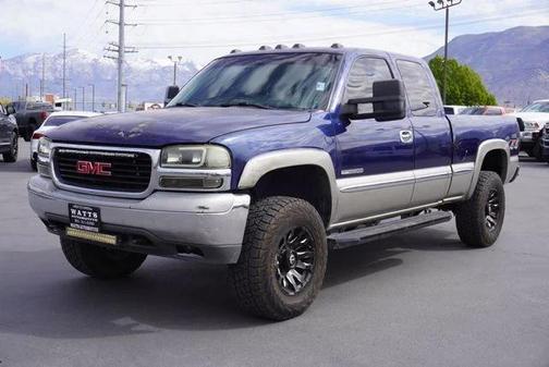 Indigo Blue Metallic 2000 GMC Sierra 2500 SLT H/D Extended Cab