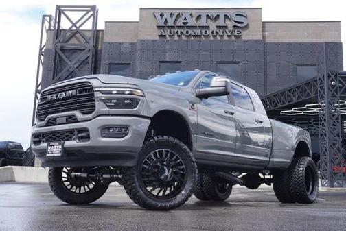 Ceramic Gray Clearcoat 2026 RAM 3500 Laramie Mega Cab 4x4 6'4' Box