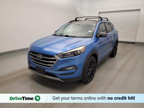 Caribbean Blue 2017 Hyundai TUCSON Night