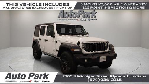 Bright White Clearcoat 2024 Jeep Wrangler Sport