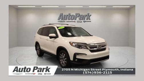 White Diamond Pearl 2019 Honda Pilot EX