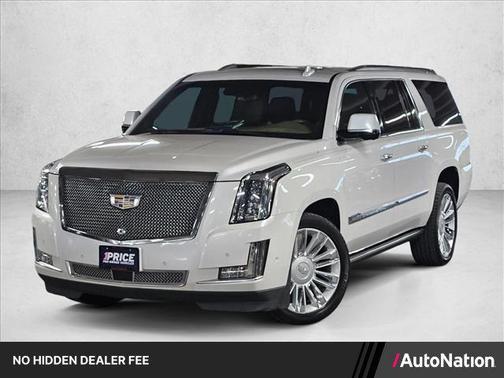 Crystal White Tricoat 2019 Cadillac Escalade ESV Platinum