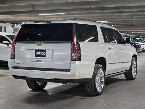 Crystal White Tricoat 2019 Cadillac Escalade ESV Platinum