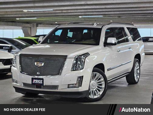 Crystal White Tricoat 2019 Cadillac Escalade ESV Platinum