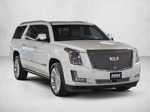 Crystal White Tricoat 2019 Cadillac Escalade ESV Platinum