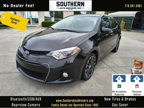 Black Sand Pearl 2016 Toyota Corolla S Plus