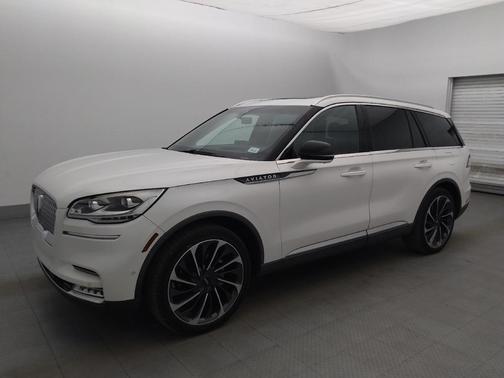 Pristine White Metallic Tri-Coat 2020 Lincoln Aviator Reserve AWD