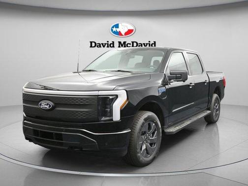 Agate Black Metallic 2025 Ford F-150 Lightning Flash