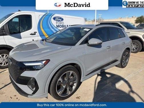 Pebble Gray 2024 Audi Q4 e-tron 55 quattro Premium SUV