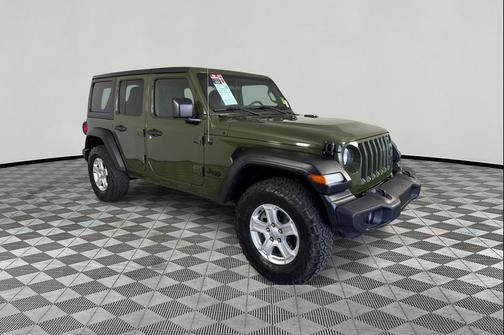 Sarge Green Clearcoat 2023 Jeep Wrangler Sport S