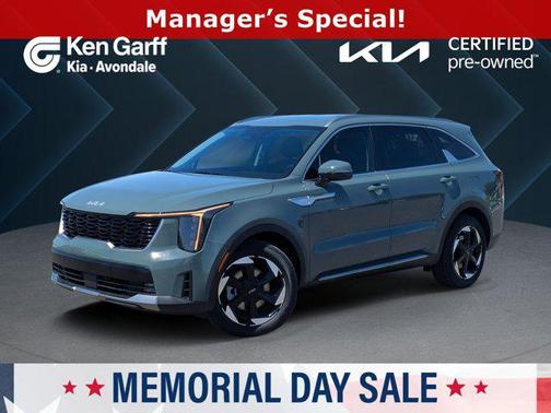 Cityscape Green 2025 Kia Sorento Plug-In Hybrid EX