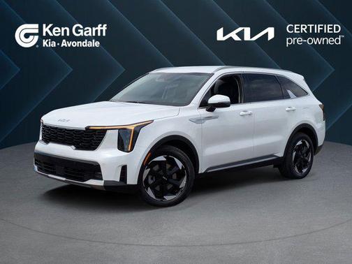 Snow White Pearl 2025 Kia Sorento Hybrid EX