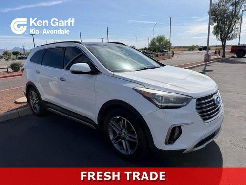 Monaco White 2018 Hyundai SANTA FE Limited Ultimate