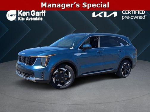 Mineral Blue 2025 Kia Sorento Plug-In Hybrid EX